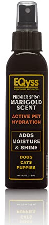 EQyss Premier Pet Spray Marigold Scent - Moisturizes & Conditions for Healthy Skin/Coat, Non-greasy, Adds Shine - Great for Dogs, Cats, Puppies (4 oz)