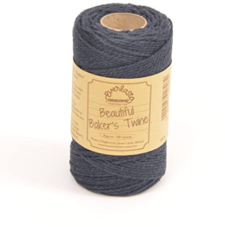 EVERLASTO - Spago in Cotone da Forno, 100 m, 2 mm Circa, Colore: Blu Navy