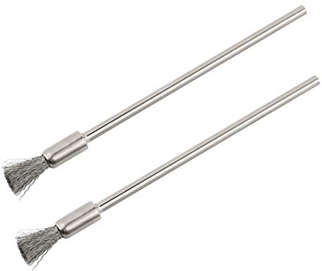 Reinigungsbürste aus Edelstahl, 10 cm, 2 Stück