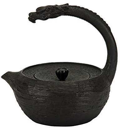 MNSSRN Hervidor de Hierro de renovación Hecha a Mano, hervidor de Hierro Fundido sin Recubrimiento Sano, hervidor Retro, hervidor Multifuncional de Estilo japonés