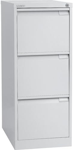 BISLEY | Hängeregistraturschrank | 1-bahnig | 3 Schübe | DIN A4 | lichtgrau