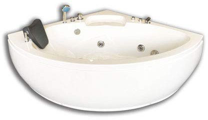 VASCA 135 x 135 cm BAGNO IDROMASSAGGIO ANGOLARE 2 PERSONE SPA Modello Dubai