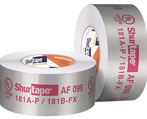 Shurtape AF 099 UL 181A-P/B-FX Listed/Printed Aluminum Foil Tape