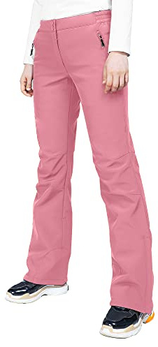 33,000ft Damen Skihose wasserdichte Softshellhose Thermohose Schneehose | Winddicht, Gefüttert, Warm, Atmungsaktiv, Schmutzabweisend, Trekkinghose, Wanderhosen, Winterhose, Skifahren