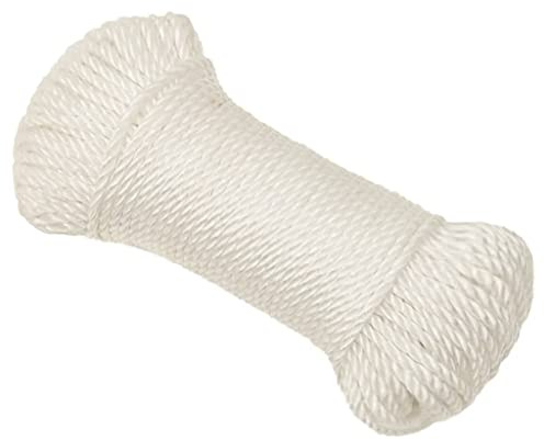 vidaXL Arbeitsseil Bodenarbeitsseil Arbeitsleine Mehrzweckleine Seil Bootsleine Allzweckseil Schnur Tau Leine Gedreht Weiß 6mm 25m Polypropylen