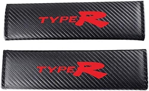 VIPOD 2 Stück Auto Gurtpolster FüR Civic Type R, Autogurte Schulterpolster Car Interior Seat Belt Shoulder