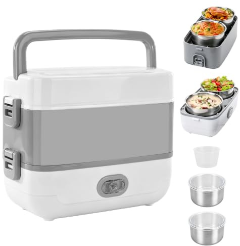 Mightree Electric Lunch Box 250W 2L Heater with 4 Stainless Containers