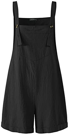 MINTLIMIT Women Overalls Baggy Adjustable Strap Sleeveless Rompers Shorts Jumpsuit Playsuit