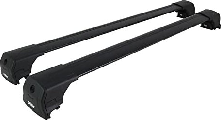OMAC Dachträger Gepäckträger kompatibel mit Kia Sportage SL 2010-2015 TÜV ABE Aluminium Schwarz