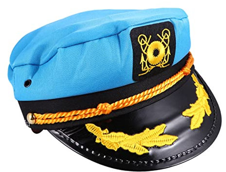 KOMBIUDA Navy Map Dacron Performance Lustiger Farbenfroher Matrosenhut Für Rollenspiele Partys Festivals