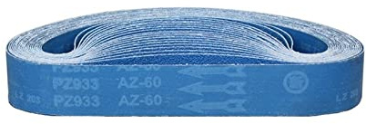 Cinta de lijado, accesorios para lijadora de banda, 10 unidades de 915 x 50 mm, 91,4 x 5,1 cm, banda de lijado de corindón de circonio azul para amoladora angular 60#-240# (color: 60