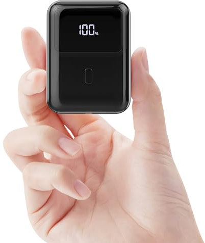 Hganus Power Bank 10000mAh 22.5W Ultra Sottile & Leggero Ricarica Rapida Powerbank PD3.0 QC4.0 Ricarica Rapida Batteria per iPhone 15 14 13 12 Pro Max Mini Plus Samsung S23 S22 iPad etc(nero)