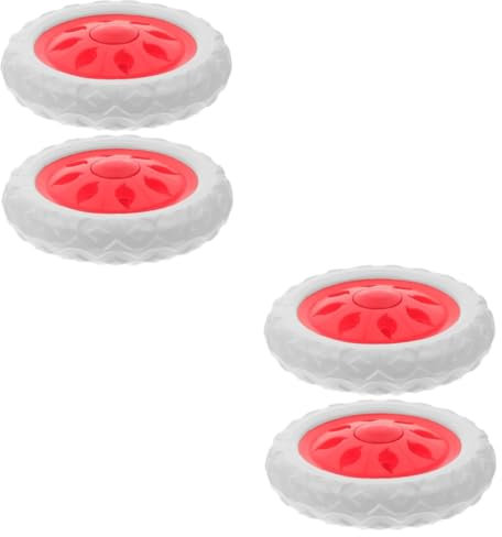 NUOBESTY 2pairs Shopping Cart Wheels Heavy Duty Caster Cart Casters Replacement Wheels for Trolley Multipurpose Use in Home Garden