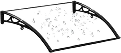 Vordach für die Haustür, Regenschutz für die Veranda, Außenmarkise, Terrassentür-Fensterabdeckung, UV-Schutz, einfache Konstruktion, wetterbeständig, transparente Polycarbonatplatte, benutze