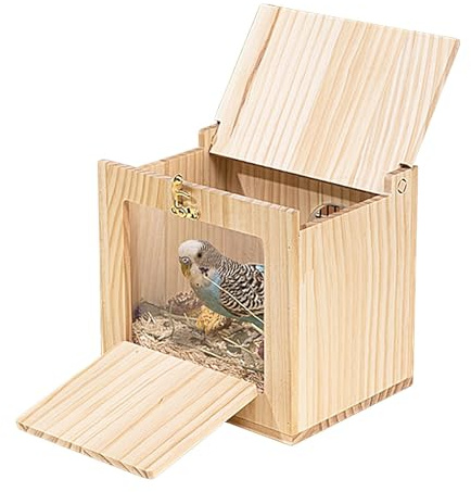 Nistkasten Für Nymphensittiche, Vogelzuchtkasten,Vogelhaus -Nistkasten - Nymphensittich-Nistkasten, Acryl, Transparenter -Vogelzuchtkasten Für Wellensittiche, Wellensittiche, Nymphensittiche