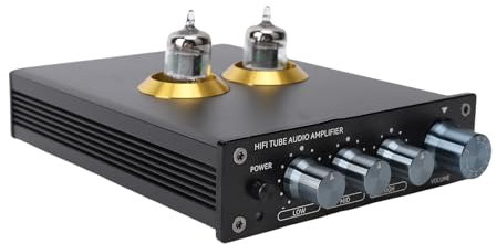 Vakuumrohrvorverstärker, HiFi -Kopfhörer -Amp, Audiophile Vakuumröhrchen -Leistungsverstärker, Vorverstärker für Stereo -Soundsystem für Heimstereoanlage (EU-Stecker)