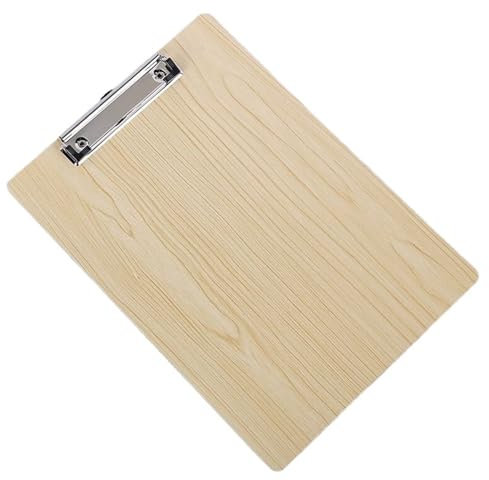 CYMMIYT Planchettes à Pince 215x310mm Bloc-Notes en Bois Presse-papiers Menu Porte-Papier Pince Conseil fichier Document Presse-papiers(2)