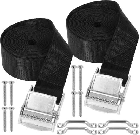 EDEDE Spanngurt, Zurrgurte Batterie-Spanngurt-Set, Nylon, tragbar, for Reisen, Ladung, päck, Gurtband mit Nockenschnalle, Outdoor-Camping-Werkzeu für Transport