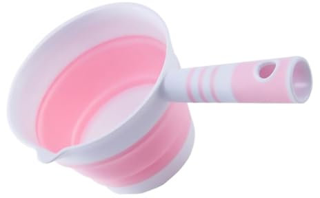 Cucharón de Rosa Plegable Cocina Agua de Plástico para Hogar