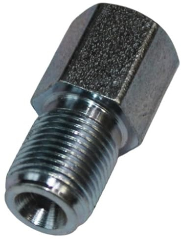 GAYCLG Auto-Bremsleitungen Adapter für Konvertierungsbördelbremse M12x1 männlich auf weiblich M10x1(In Mild Steel Zinc)