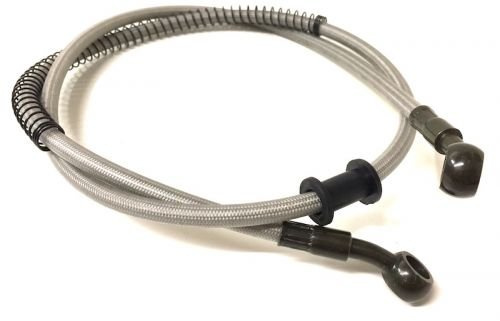 Universal Stahlflex Bremsleitung 105 cm vorne – Bremsschlauch passend für Motorrad, Roller, Quad, Mofa, Mokick