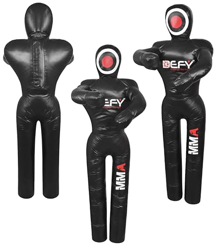 DEFY Vinyl Jiu Jitsu MMA Grappling Dummy Judo Martial Arts Punching Bag Karate (4 Feet)