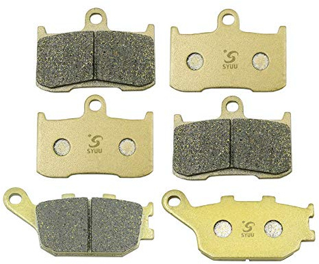 S SYUU Motocicleta fibra de cobre delantero y trasero Pastillas de freno Compatible con Suzuki GSXS750 GSXS 750 GSX-S 750 AL7 AZL7 AL8 AZL8 2017 2018 FA347F FA174R