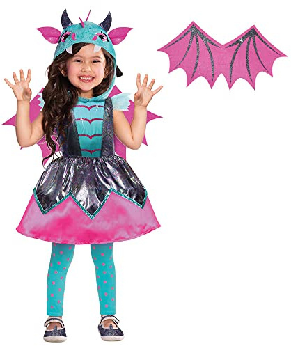 Amscan 9911963 – liten mystisk drake för flickor halloween kostym 8-10 år