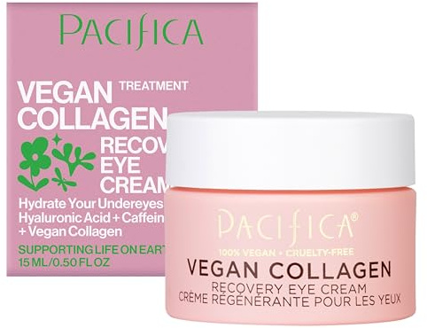 PACIFICA Vegan Collagen Recovery Eye Cream for Women 0.5 oz Cream,WHITE
