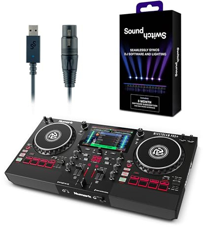 Numark Mixstream Pro+ DJ Controller and DMX Interface for Live Music, DJ sets, Events, Music production
