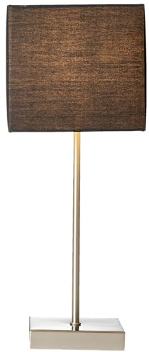 Lightbox skandinavische Tischlampe mit 43 cm Höhe - Tischleuchte mit | Tischlampe, 43 cm Höhe, E14, max. 40 W, Touchschalter, Metall/Textil