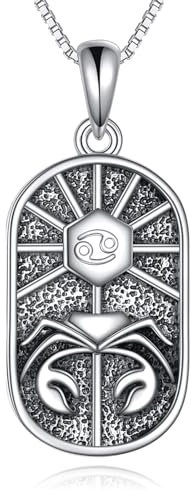 YAFEINI stjärntecken kedja för kvinnor 925 sterlingsilver stjärnbild hänge halsband astrologi horoskop stjärntecken smycken gåva, Sterlingsilver, Ingen ädelsten