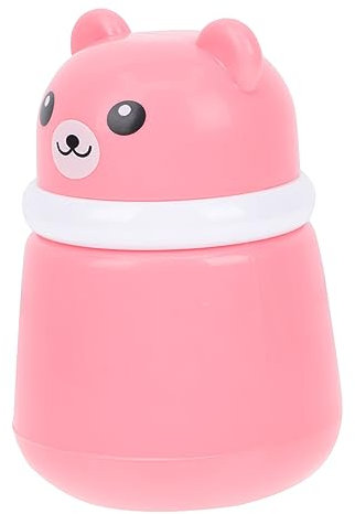 KOMBIUDA Kleine Puderbox Mit Cartoon Bär Leere Talkum Puderquaste Auslaufsichere Kunststoff Kasten Tragbar Für Kinder Und Körperpuder Geeignet Für Reisen Und Outdoor