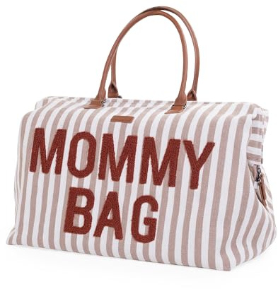 Childhome, Mommy Bag, Wickeltasche, Mutterschaft, Reisetasche, großes Fassungsvermögen, verstellbarer Schultergurt, Fächer, Kühltasche