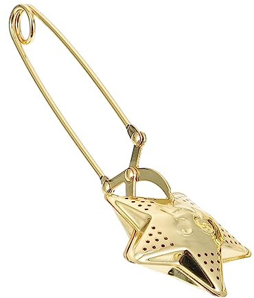 IMIKEYA Passoire à Thé En Acier Inoxydable Infuseur à Thé En Feuilles Avec Forme Étoile Et Lune Manche Long Solide Pour Usage Domestique Et Restaurant