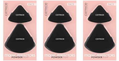 Catrice Magic Perfectors Powder Puff, Make-up Schwämmchen, Nanopartikel frei, 3er Pack (3x2pcs)