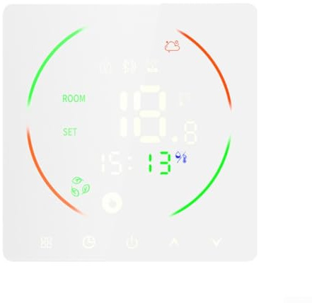 PETSTIBLE Termostato riscaldamento a pavimento Smart WIFI con umidità e tempo, personalizzabile e programmabile EAST2, adatto per Tuya APP (3A)