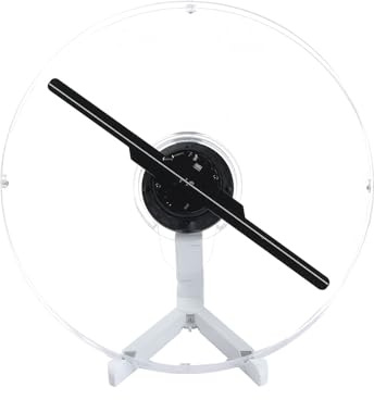 Ventilatore 3D ologramma con copertura, proiettore ologramma 3D HD LED display pubblicitario con telecomando, Bluetooth e WiFi, oltre 1500 video libreria e per affari, bar, Halloween (ventilatore