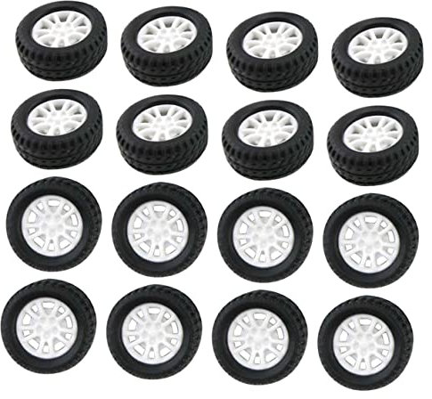 Hohopeti 30st Kinderräder Fahrendes Ferngesteuertes Auto Für Kleinkinder Für Rennwagen Spielzeuglastwagen Rad Auto Für Spielzeugteile Spielmatte Plastik