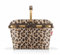 reisenthel carrybag iso Frame Leo Macchiato – Stabiler Einkaufskorb mit Kühlfunktion – Elegantes und wasserabweisendes Design mit verschließbarem Deckel