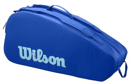 WILSON Ultra V5 Tour Tennis Racket Bag - Blue, Holds up to 6 Rackets