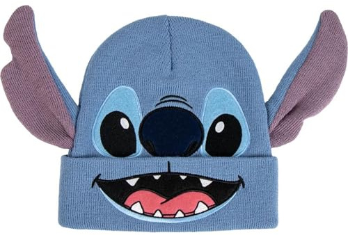 CERDÁ Life's Little Moments unisex barns Punto Stitch Suave, Cálido Y Elástico Con Diseño Oficial-Gorro Invierno, Protección Viento Y Frío Basker, En Storlek