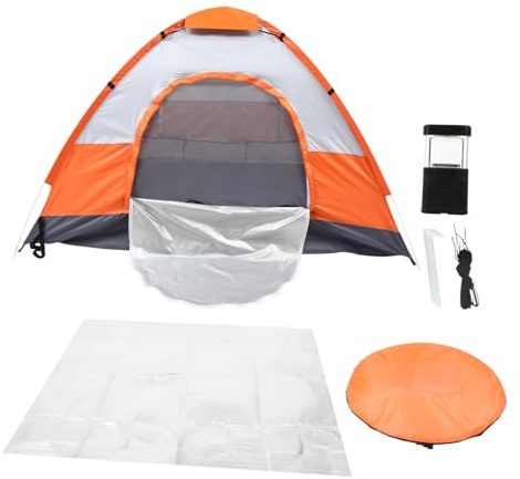 HONITANO Tienda de Playa Portátil para Personas Resistente al Sol con Ventilación Plegable y Ligera con Bolsa de Transporte Estacas y Cuerdas Antiviento para Camping y Actividades