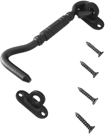 iplusmile Serratura Porta Scorrevole con Gancio Acciaio Inossidabile Pesante per Porte da Bagno e Interni Chiusura Sicuro per Porte Battente e Divisorie