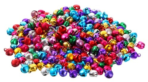 Glöckchen 120 Stück Mini Glöckchen Bunt Glöckche zum Basteln Metallglöckchen Kleine Glöckche mit ösen Bastelglocken Für Weihnachten Deko DIY Schmuckherstellung Haustier Glocken