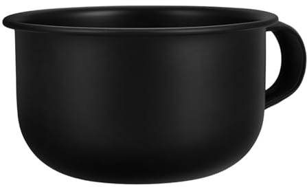 LOLIPPYY Ciotola Sapone Da Barba Uomo Con Manico Ergonomico Resistente e Leggera Per Schiuma Ricca e Facile Rasatura Design Elegante e Compatto Per Bagno Moderno