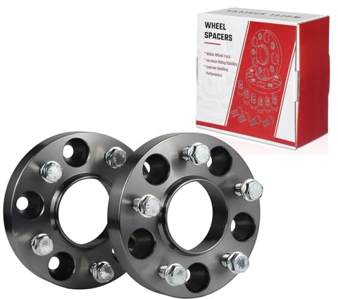 2 Stück 25mm Spurverbreiterung Distanzscheiben Set Ø72.5 5x120mm mit 10 Stück Radschrauben M12X1.5 für BMW E81 E82 E87 E36 E46 E90 E92 E60 E61