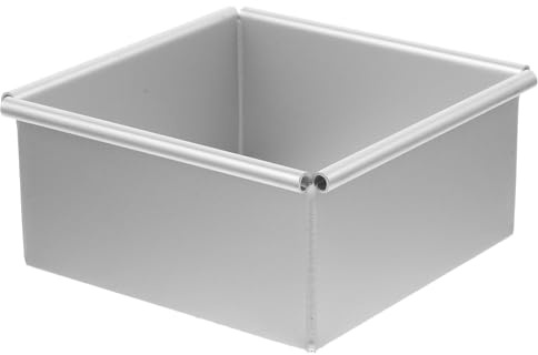 VALICLUD Tortiera Quadrata in Lega di Alluminio 10 Pollici con Fondo Rimovibile Antiaderente, Stampo per Dolci Lavabile e Resistente, per Preparazioni Casalinghe di Torte e Dessert