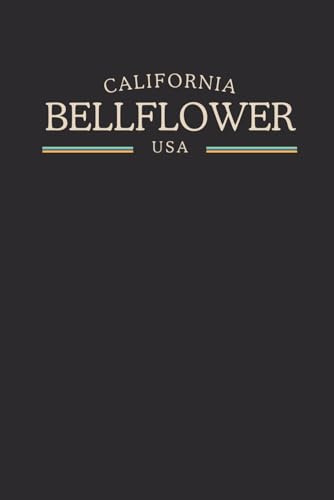 California Bellflower USA Midnight Edition: College Ruled Minimalist Notebook for Students, Daily Writing, Travel Journals, Souvenir Gifts, and Patriotic Holidays | 120 Pages