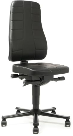 Arbeitsdrehstuhl Kunstleder Highline H.450-600mm m.Rollen